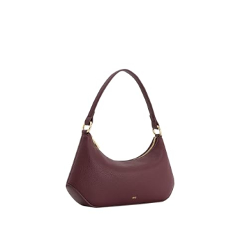 Stylish JW PEI Lily Shoulder Bag - Vegan Leather in Claret