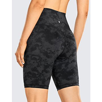 CRZ YOGA Women's Naked Feeling 8-Inch Biker Shorts