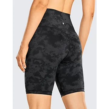 CRZ YOGA Women's Naked Feeling 8-Inch Biker Shorts