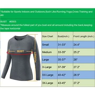 NELEUS Women's Compression Long Sleeve T Shirts - 3 Pack