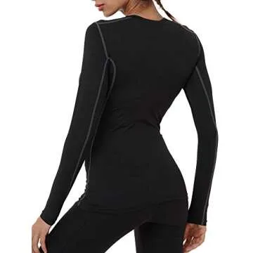 NELEUS Women's Compression Long Sleeve T Shirts - 3 Pack