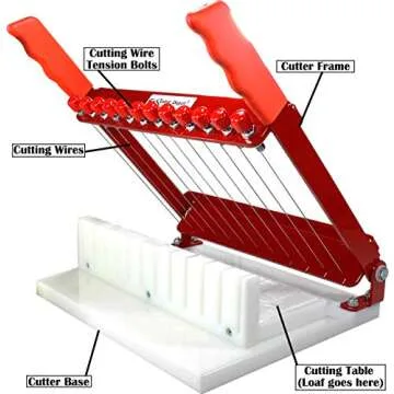 R.E.D. Soap Cutter - Precisely and accurately cuts 11 x 1 Inch Bars - Made in The U.S.A.