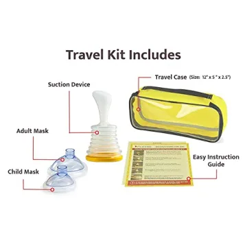 LifeVac Yellow Travel Kit - Safe & Portable Choking Rescue Device