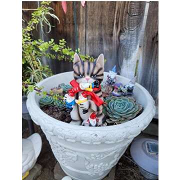 Explore the Mischievous Cat with Granny for Your Garden