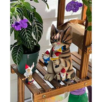 Explore the Mischievous Cat with Granny for Your Garden