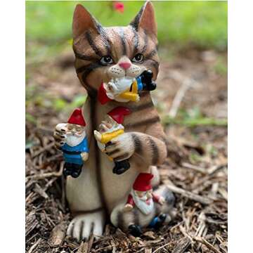 Explore the Mischievous Cat with Granny for Your Garden