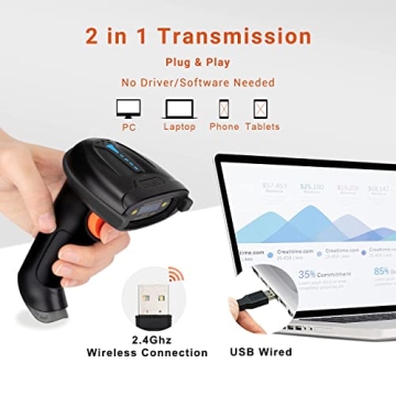 Tera Wireless Barcode Scanner Efficient & Durable Design