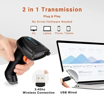 Tera Wireless Barcode Scanner Efficient & Durable Design