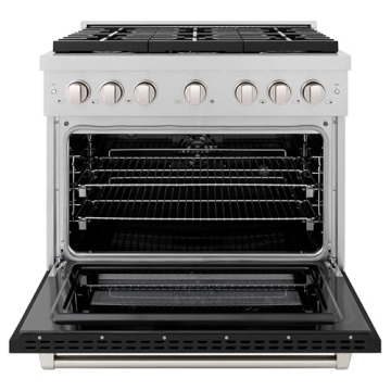 ZLINE 36 in. Dual Fuel Range with 6 Burner Cooktop