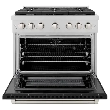 ZLINE 36 in. Dual Fuel Range with 6 Burner Cooktop