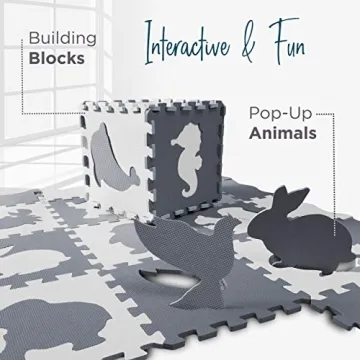 Stylish Baby Play Mat with Fence - Safe & Versatile Playtime