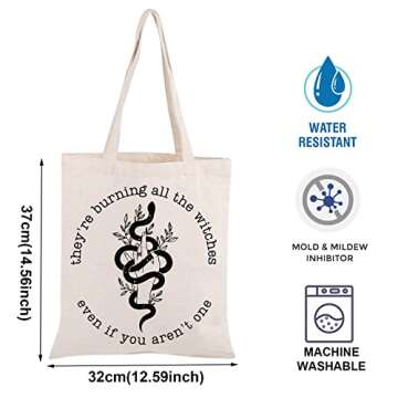 TOBGB Song Lyrics Tote Bag Singer Album Idea Gift Singer Fan Tote Bag Singer Merchandise Music Lover...