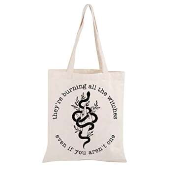 TOBGB Song Lyrics Tote Bag Singer Album Idea Gift Singer Fan Tote Bag Singer Merchandise Music Lover Gifts (The Witches Tote)