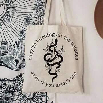 TOBGB Song Lyrics Tote Bag for Music Lovers and Fans