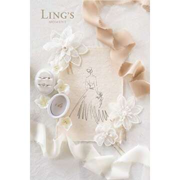 Ling's Moment Silk Satin Ribbon for Elegant Crafts and Gifts