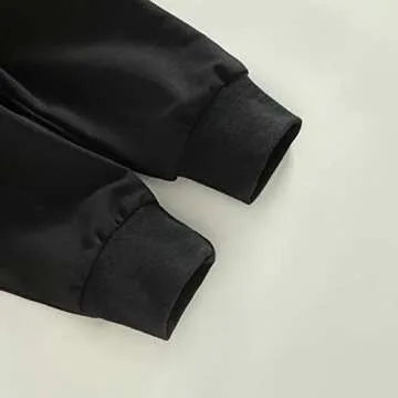 Toddler Baby Boy Clothes Solid Color Long Sleeve Crewneck Sweatshirt Top Casual Pants Set 2Pcs Fall Winter Outfits (A- Coffee & Black, 2-3 Years)