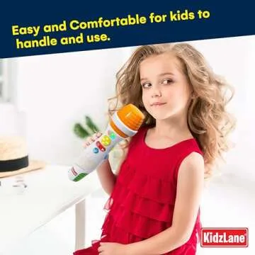 Kidzlane Microphone for Kids with Bluetooth - Fun Karaoke Toy for Ages 3+