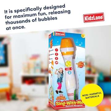Kidzlane Bluetooth Microphone for Kids - Perfect Karaoke Toy