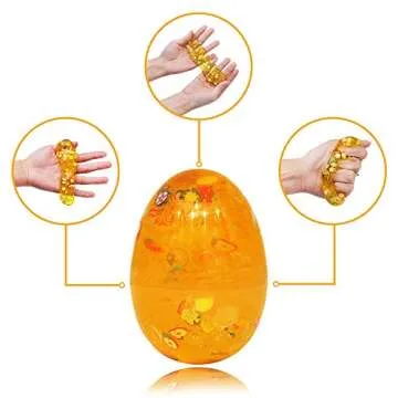 Joyin Easter Eggs 12 Pcs Iridescent Slime Fillers for Kids