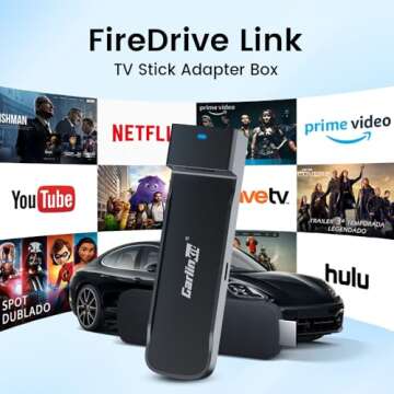 Carlinkit FireDrive Link - Convert Wired CarPlay to HDMI for Fire TV Stick Streaming, Car Entertainm...