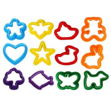 Play Dough Tools Set for Girls Boys - 25pc Playdough Accessories Kit with Animal Molds, Cutters, Rollers, Scissors, Rolling Pins - Creative Kids Toys Gift for Toddlers Ages 2 3 4 Year Old