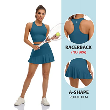 ATTRACO Women's Tennis Dress with Shorts and Pockets
