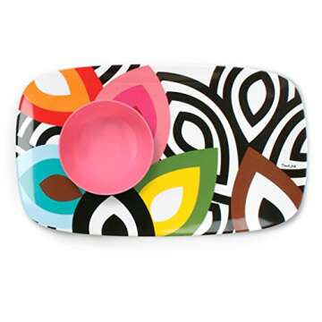 French Bull 13" Rectangular Platter - Melamine Platters and Serving Ware - Plate, Dish, Serving, Collection - Foli