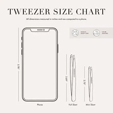 Tweezerman Mini Slant & Point Tweezer Set for Precision Grooming