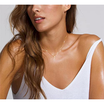 Dainty Gold Initial Necklace - Personalized Jewelry Gift