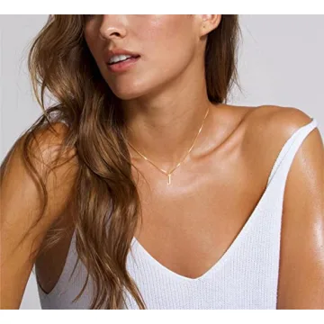 Dainty Gold Initial Necklace - Personalized Jewelry Gift