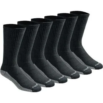 Dickies Dri-Tech Crew Socks - Moisture Control & Comfort