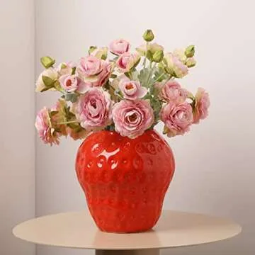 TCIUXYQ Strawberry Decorative Ceramic Vase - Vintage Home Decor