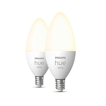Philips Hue Smart Candle LED Bulb - Warm White - 2 Pack
