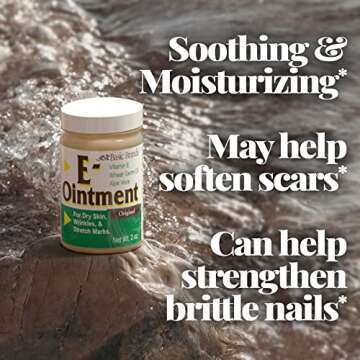 Basic Brands - Vitamin E Ointment - 2 OZ - Moisture Enhancing - Can Help Reduce Appearance of Scars, Stretch Marks, Fine Lines & Wrinkles - 2-Pack