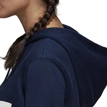 Adidas Originals Women’s Trefoil Hoodie in Collegiate Navy