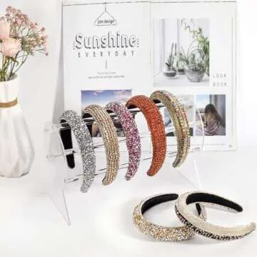 OAOLEER Headband Holder,Clear Jewelry Organizer for Teen Girl Women Gifts, The Perfect Headband Display Organizer