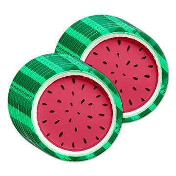 Watermelon Birthday Party Supplies Set Plates Napkins Cups Tableware Kit for 16