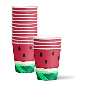Watermelon Birthday Party Supplies Set Plates Napkins Cups Tableware Kit for 16
