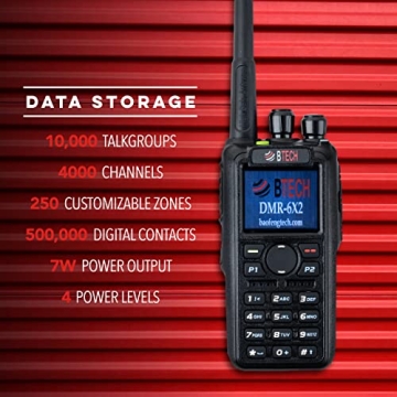 BTECH DMR-6X2 PRO Two-Way Radio with Bluetooth and GPS