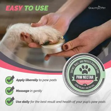 Soothing Dog Paw Balm for Dry and Cracked Paws