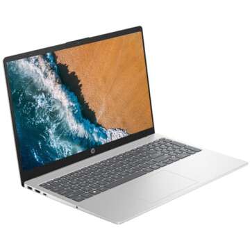 HP 15.6" Portable Laptop (Include 1 Year Microsoft 365), HD Display, Intel Quad-Core N200 Processor,...