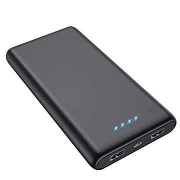 Lanluk 25800mAh Power Bank - Fast Dual USB Charging for iPhone & Android