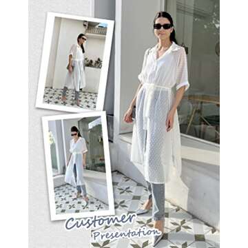 Zeagoo Women's Stylish Swimwear Cover-Up Kimono Cardigan