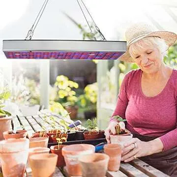Juhefa LED Grow Lights - Full Spectrum Grow Lamp for Indoor Gardening