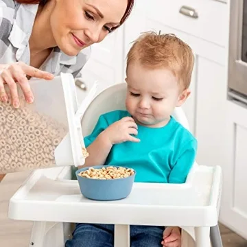 WeeSprout Bamboo Kids Bowls - Eco-Friendly Dining for Toddlers