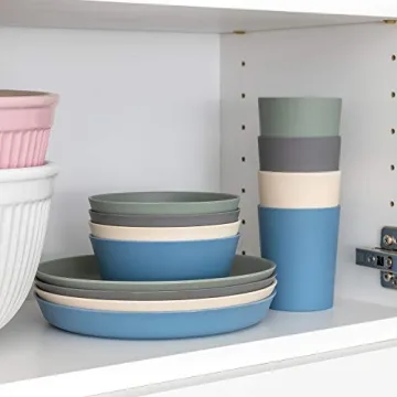 WeeSprout Bamboo Kids Bowls - Eco-Friendly Dining for Toddlers