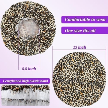 Reusable Waterproof Shower Caps for Hair Protection