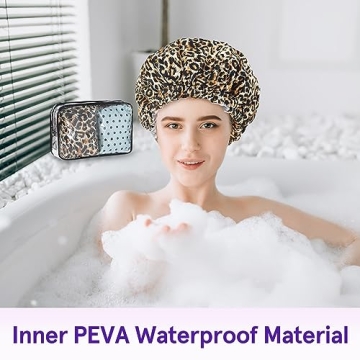 Reusable Waterproof Shower Caps for Hair Protection