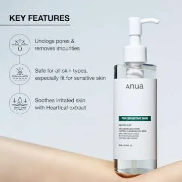 Anua Mild Double Cleanser Duo for Facial Cleansing : Heartleaf Pore Control Cleansing Oil Mild & Heartleaf Quercetinol Pore Deep Cleansing Foam for Double Cleansing, Blackhead Remover, Korean Skincare