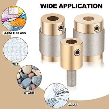 Diamond Drill Set for Glass - 3 Sizes Included